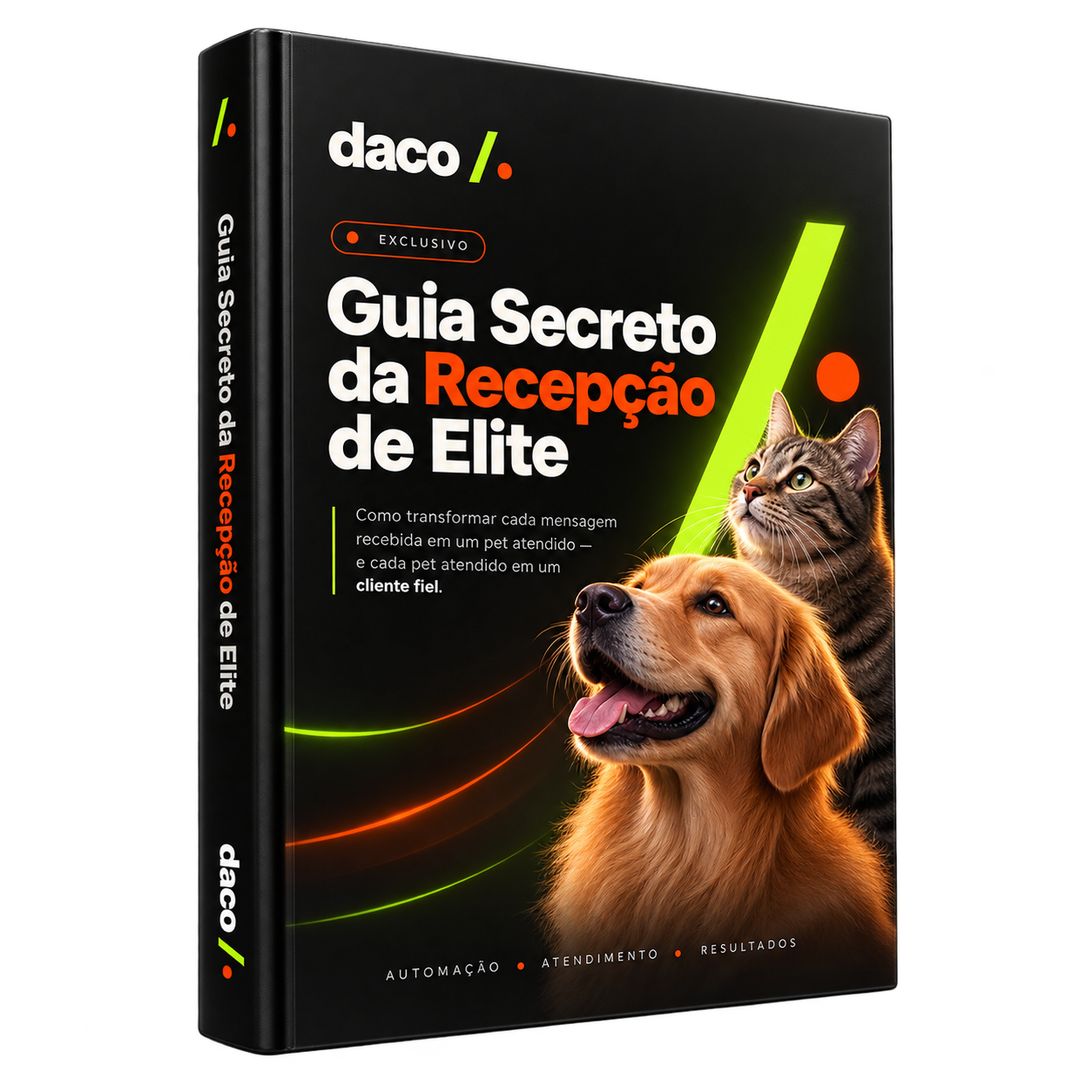 Mockup do Guia Secreto da Recepção de Elite